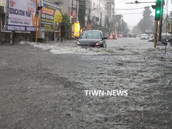 Water Logging caused heavy troubles on Tuesday in capital city Agartala Water Logging caused heavy troubles on Tuesday in capital city Agartala